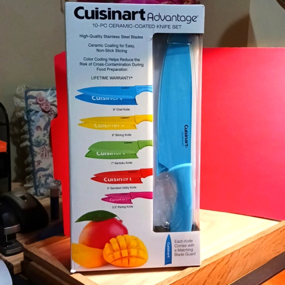 Cuisinart Advantage 10-pc ceramic coated knife set